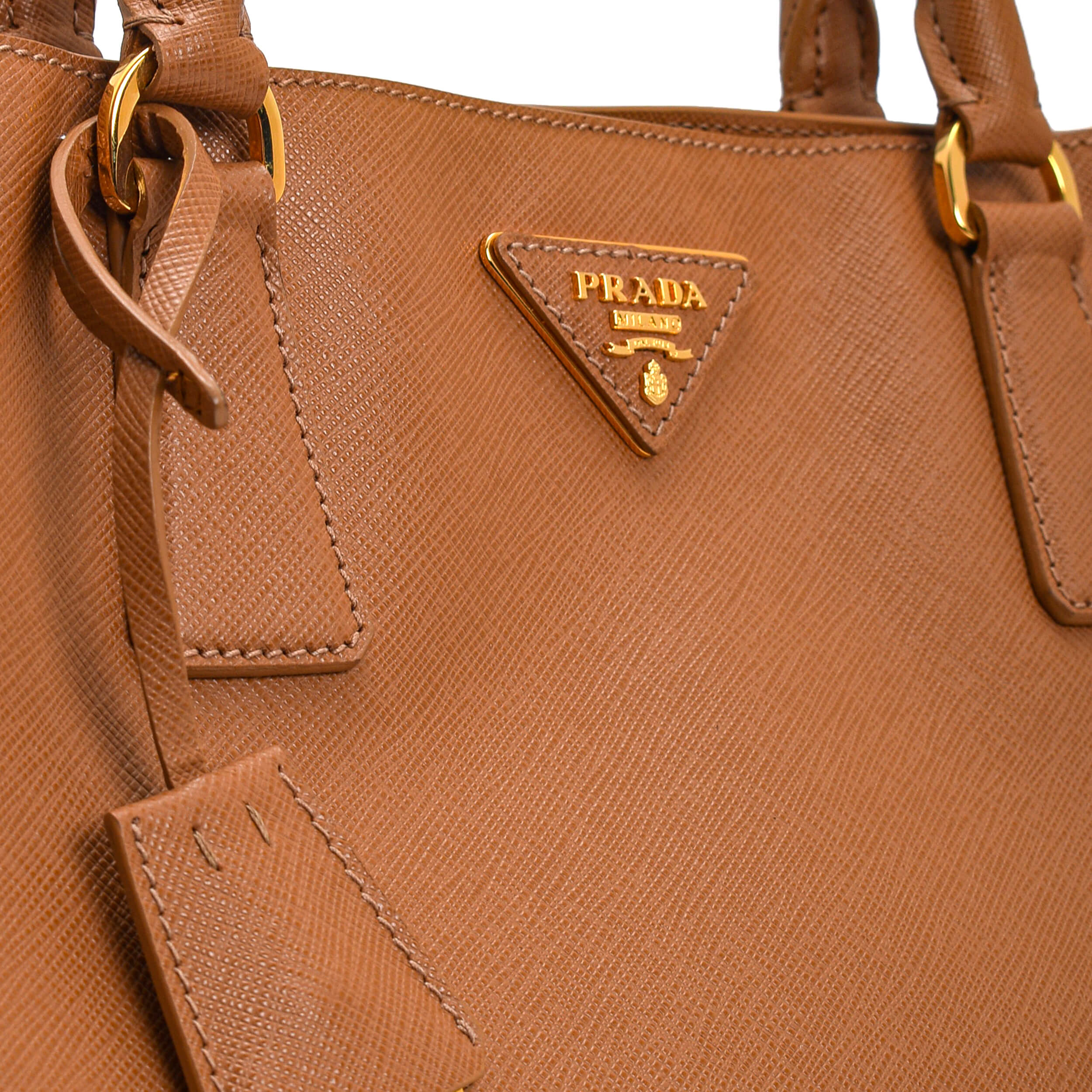 Prada - Brown Saffiano Leather Medium Galleria Bag